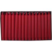 Kronelys &Oslash;23x200 mm Br&aelig;ndetid 8 timer Overdryppede Stearin R&oslash;d