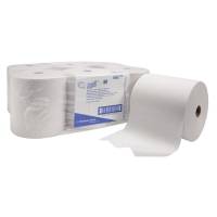 H&aring;ndkl&aelig;derulle, Kimberly-Clark Scott, 1-lags, 304m x 20cm, &Oslash;20cm, hvid, blandingsfibre