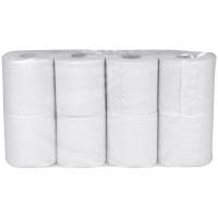 Toiletpapir, neutral, 2-lags, 34,5m x 9,4cm, Ø10cm, hvid