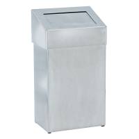 Affaldsspand, V-Part, stål, rustfrit stål, 18 l, forberedt til vægmontering inkl. materiale til m...