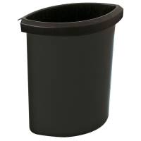 Indsats, V-Part, sort, plast, 6 l, til rund affaldsspand