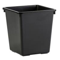 Papirkurv, V-Part, sort, plast, 27 l, kildesortering mulig