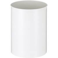 Papirkurv, V-Part, hvid, metal