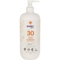 Sollotion, Bambo Nature, 500 ml, SPF 30, uden farve og parfume, 23% fedt,