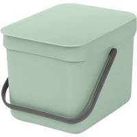 Affaldsspand, Brabantia Sort & Go, jade grøn, plast, 6 l