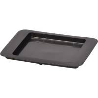 L&aring;g, Aved&oslash;re, 24,8x24,8x2,1cm, sort, genanvendt plast