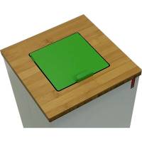 Låg, Lune Paxa, grøn, stål, 34l