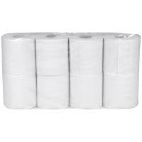 Toiletpapir, neutral, 2-lags, 34,5m x 9,4cm, Ø10cm, hvid