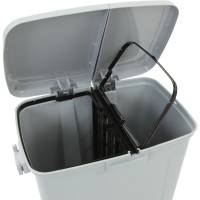 Pedalspand, V-Part, grå, plast, 2-rums