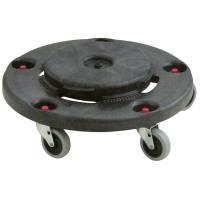 Vogn, Rubbermaid Brute, sort, plast, uden kant, til 75,7l, 121,1l og 166