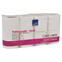Toiletpapir, ABENA Care-Ness Classic, 2-lags, 34,5m x 9,4cm, Ø10cm, hvid