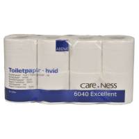 Toiletpapir, ABENA Care-Ness Excellent, 2-lags, 33,75m x 9,8cm, Ø10cm, hvid