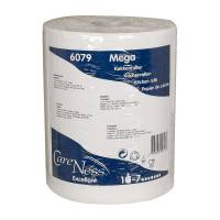 Køkkenrulle, ABENA Care-Ness Excellent, 2-lags, 100m x 22cm, Ø17,5cm, hvid