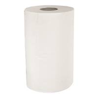 Håndklæderulle, ABENA Care-Ness Excellent, 2-lags, Mini, 72m x 20cm, Ø12,5cm, hvid, nyfiber