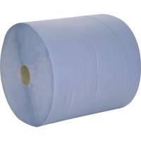 Værkstedsrulle, neutral, 2-lags, 360m x 36cm, Ø27cm, blå