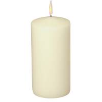 Bloklys, 20cm, Ø9,6cm, champagne, 120 timer