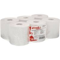 Håndklæderulle, Kimberly-Clark Wypall L10, 1-lags, Midi, 239,4m x 18,3cm, Ø19,2cm, hvid, genanven...