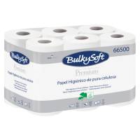 Toiletpapir, Bulkysoft, 2-lags, 24m x 9cm , Ø10cm, hvid