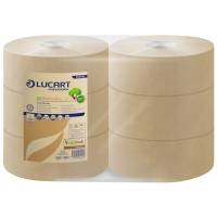 Jumborulle, Lucart T3 Natural, 2-lags, Midi, 300m x 9,8cm, Ø24,5cm, ubleget