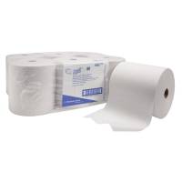 Håndklæderulle, Kimberly-Clark Scott, 1-lags, 304m x 20cm , Ø20cm, hvid, blandingsfibre