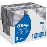 Ansigtsservietter, Kimberly-Clark Kleenex, 2-lags, 30,8x23,4cm, hvid