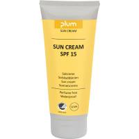 Solcreme, Plum, 200 ml, uden farve og parfume, SPF 15