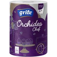 Køkkenrulle, Grite Orchidea Chef, 3-lags, 41,4m x 22,4cm, Ø16cm, hvid