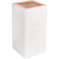 Affaldsspand, BrickBin, hvid, HDPE, 65 l, hvid/orange