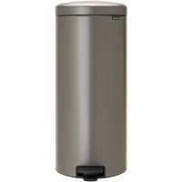 Pedalspand, Brabantia newIcon, platinum, rustfrit stål, 30 l, med inderspand i plast