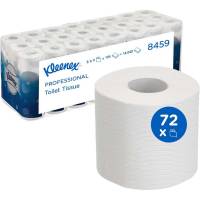 Toiletpapir, Kimberly-Clark Kleenex, 3-lags, 24,38m x 9,38cm , Ø10,4cm, hvid