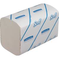 Håndklædeark, Kimberly-Clark Scott, 1-lags, V-fold, 22x21cm, 10,5 cm, hvid, nyfiber