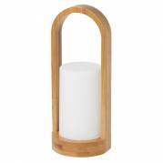 LED lampe, Duni Bamboo, hvid