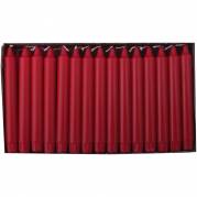 Kronelys &Oslash;23x200 mm Br&aelig;ndetid 8 timer Overdryppede Stearin R&oslash;d