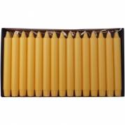 Kronelys &Oslash;23x200 mm Br&aelig;ndetid 8 timer Overdryppede Stearin Gul