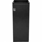 Affaldsspand, V-Part Modular waste, sort, pulverlakeret st&aring;l, 55 l, med frontl&aring;ge