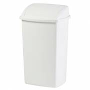 Affaldsspand, V-Part, hvid, plast, 50 l, med sving låg