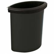 Indsats, V-Part, sort, plast, 6 l, til rund affaldsspand