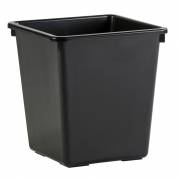 Papirkurv, V-Part, sort, plast, 27 l, kildesortering mulig