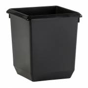Papirkurv, V-Part, sort, plast, 21 l, kildesortering mulig