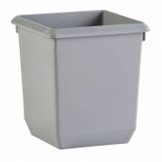 Papirkurv, V-Part, grå, plast, 21 l, kildesortering mulig
