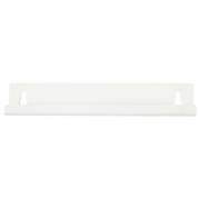 Vægbeslag, 0,3x25x4cm, hvid, metal