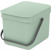 Affaldsspand, Brabantia Sort & Go, jade grøn, plast, 6 l