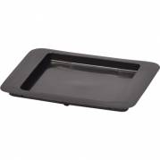 L&aring;g, Aved&oslash;re, 24,8x24,8x2,1cm, sort, genanvendt plast