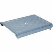 Låg, V-Part, grå, metal/plast