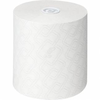 H&aring;ndkl&aelig;derulle, Kimberly-Clark Scott, 1-lags, 350m x 19,8cm, hvid, blandingsfibre