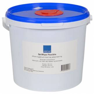 Industriaftørring, ABENA, 1-lags, 30x16,5cm, Ø18cm, blå, papir/polyester