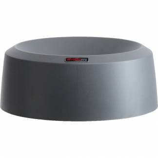 L&aring;g, Rotho Mode, 15cm, &Oslash;38cm, m&oslash;rkegr&aring;, PP, med h&oslash;j kant