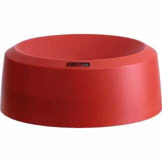 L&aring;g, Rotho Mode, 15cm, &Oslash;38cm, r&oslash;d, PP, med h&oslash;j kant