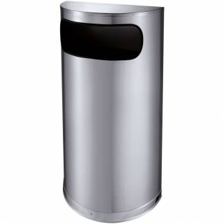 Affaldsspand, gr&aring;, rustfrit st&aring;l, 35 l