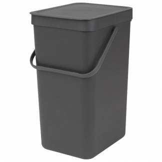 Affaldsspand, Brabantia Sort & Go, grå, genanvendt plast/plast, 16 l